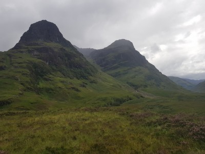 Looking towards Bidean nam Bian and stob corrie nan lochan